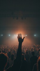 Fototapeta premium Empowered Collective Energy Gen Z Audience Unity at Transformative Live Event - Inspiring Crowd Connection, Social Momentum and Shared Cultural Experience