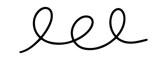 Curls abstract scribble. hand drawn line. Doodle decorative curls, swirls, Calligraphy dividers vector collection.