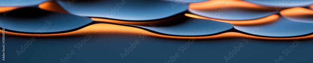 Poster Fluid Digital Dynamics Metallic Wave Visualization of AI Network Topology - Next-Gen Data Visualization for Tech Innovation and Cybersecurity Insights