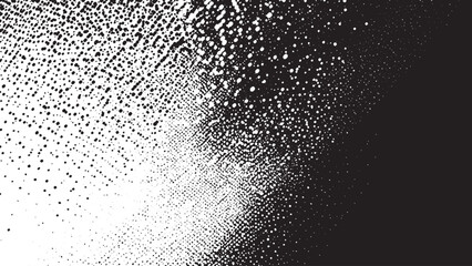 Dusts and scratches template on transparent background Two tone Grunge texture black and white rough vintage distress background 