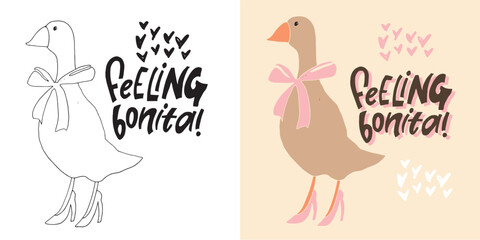 Fancy hand drawn doodle lettering quote. Lettering for t-shirt design, mug print, bag print, clothes fashion. 100% hand drawn vector image.