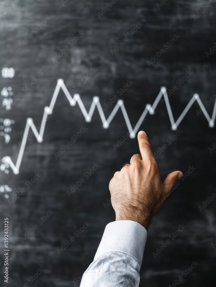 Poster Data-Driven Leadership Minimalist Performance Analytics Visualizing Strategic Insights with Modern Workplace Intelligence and Predictive Trend Analysis