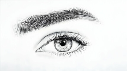 Obraz premium brows drawing illustration