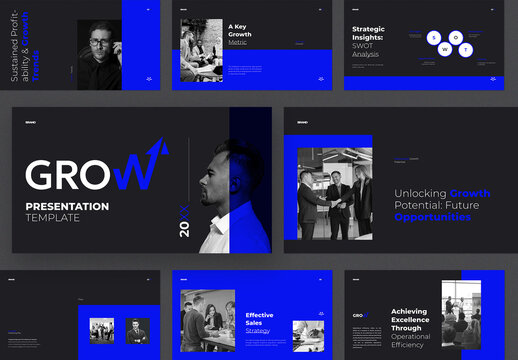 Business Marketing Growth Presentation Template