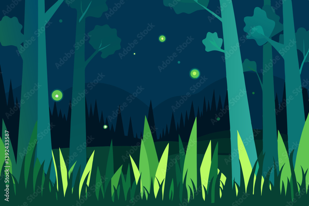 Wall mural vector illustration of an abstract background