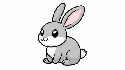 Obraz premium bunny drawing easy illustration