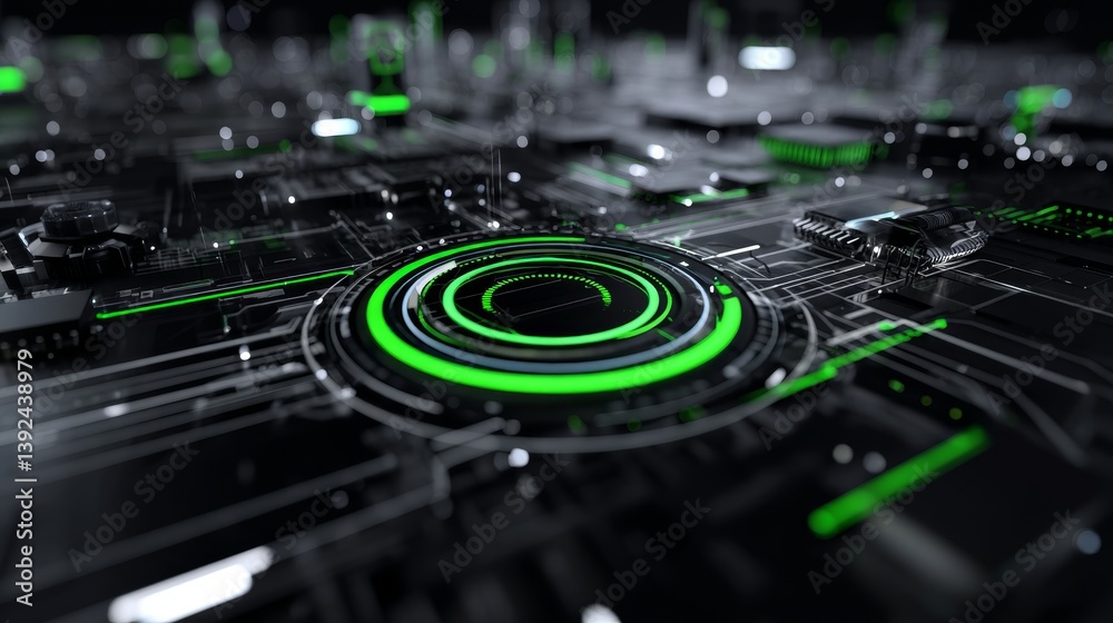 Poster an abstract digital image referred to as abstract network background or technology network backgroun