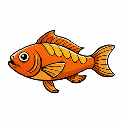 goldfish isolated on white