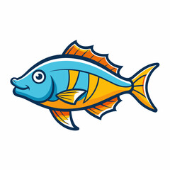 fish on a white background
