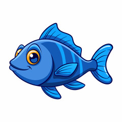 vector illustration of a fish