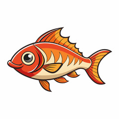 fish on a white background