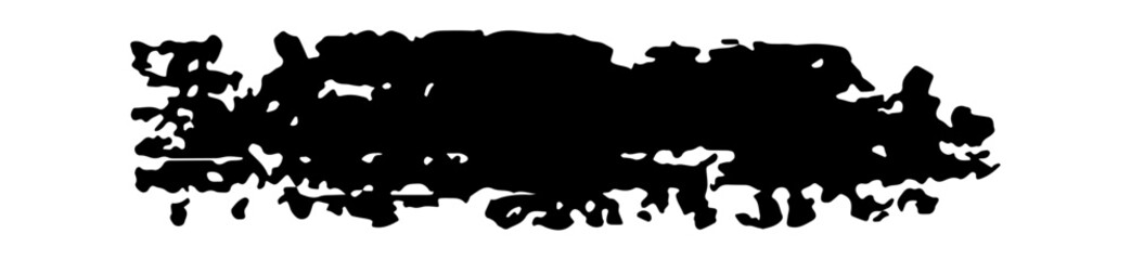 Grunge brush strokes. Ink painting. Hand drawn paintbrush shape, stain texture