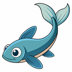 Fototapeta premium vector illustration of a fish