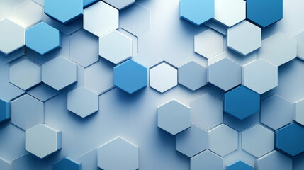 Fototapeta premium Dynamic hexagonal patterns abstract design digital art modern aesthetics top-down view visual innovation