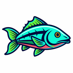 fish on a white background
