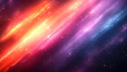 Obraz premium Cosmic Light Streaks Abstract Nebula Background.