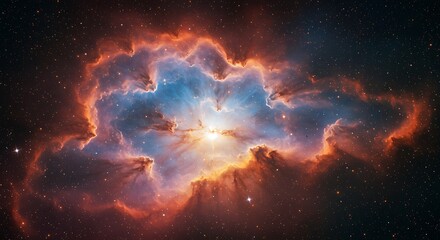 Obraz premium Cosmic Bloom AI Generated