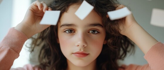 Fototapeta premium Mindful Literacy Gen Z Learning Revolution - Dyslexia Awareness and Spring Reading Challenge for Empowered Young Creators