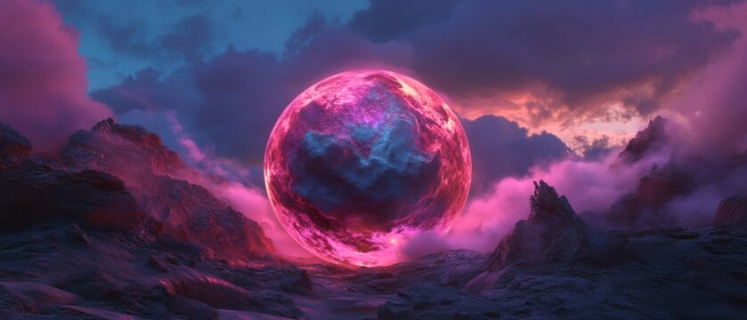 Celebrate Teen Literature Day Mystical Glowing Sphere Aesthetic - Supernatural YA Fantasy Marketing for Gen Z Digital Storytellers in Immersive Cinematic Landscapes