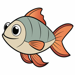 vector illustration of a fish