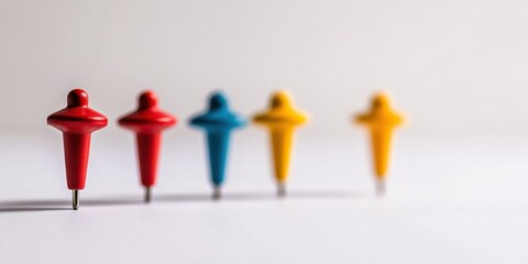 National Kickball Day Minimalist Organizational Strategy Vibrant Color-Coded Thumbtacks Showcasing Creative Workspace Design for Gen Z Productivity and Digital Collaboration