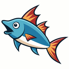 vector illustration of a fish