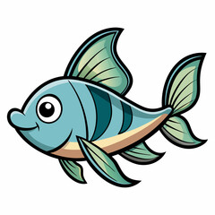 fish on a white background