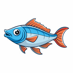 vector illustration of a fish