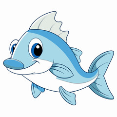 fish, animal, cartoon, sea, dolphin, water, vector, illustration, ocean, whale, cute, nature, marine, shark, aquatic, mammal, art, icon, underwater, swimming, wildlife, blue, drawing, life, wave
