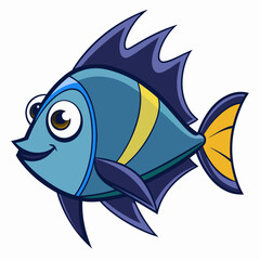 cartoon fish vector illustration