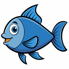 fish, sea, animal, cartoon, water, vector, ocean, illustration, aquarium, fishing, underwater, tropical, nature, art, fishes, shark, life, marine, design, swimming, aquatic, animals, cute, symbol, gol © Majeda6