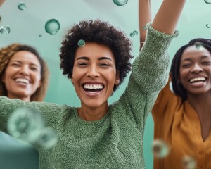 Joyful Wellness Empowerment Infertility Awareness Week Celebrates Resilient Workplace Sisterhood with Gen Z Green Knit Aesthetic and Emotional Freedom