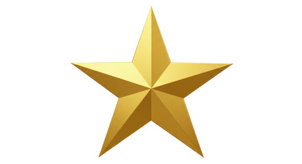 Isolated Golden Star