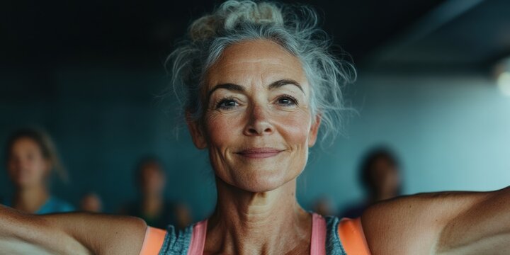 Spring Fitness Renaissance National Dance Week Wellness Portrait - Empowering Active Aging with Vibrant Energy for Holistic Health Marketing