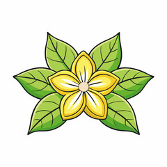 vector illustration of an abstract flower