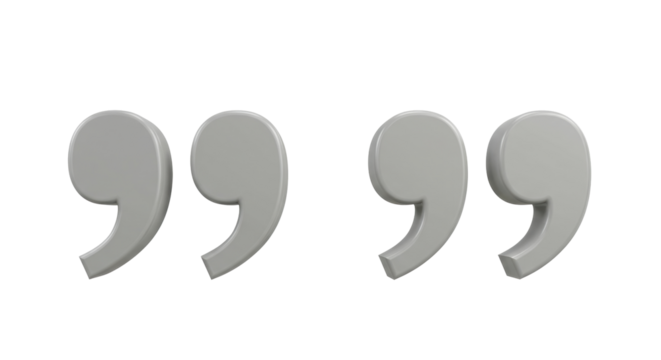 Isolated Quotation Marks