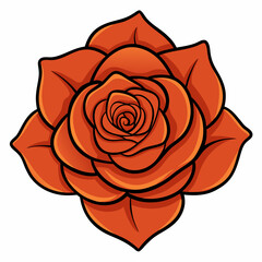 red rose vector illustration