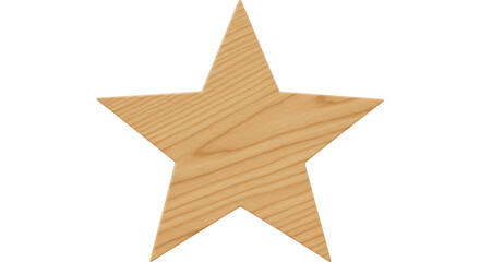 Isolated Wooden Star