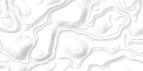 Modern topography digital map design White background with topographic world grid wave Topographic map geographic line texture.	