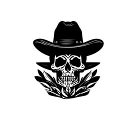 icon day of the dead hand draw black grey-39