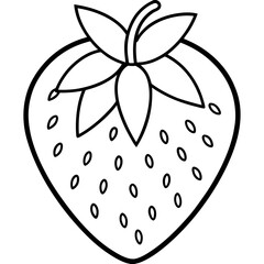 Strawberry art vector