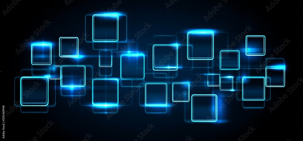 Wall mural modern digital abstract 3d background with available copy space, based on a stock foundation