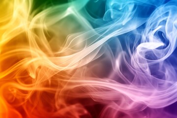 Obraz premium Colorful smoke swirling abstract background
