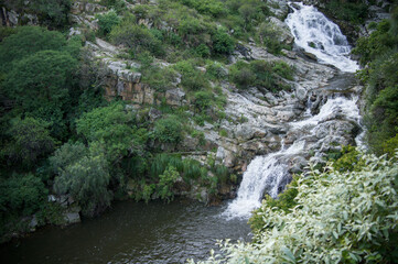 Waterfall from the top of the hill