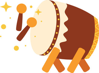 Animated Festive Drum with Sparkling Mallet