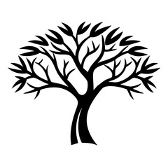 tree silhouette vector