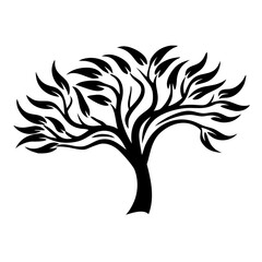 tree silhouette vector