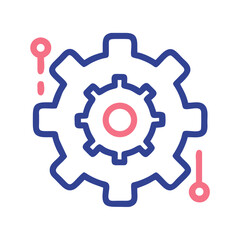 Gear Icon Representing System Settings Icon Design