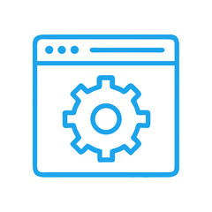 Gear Icon Representing System Settings Icon Design