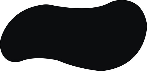 Blob shape organic icon in flat. isolated elements on transparent background